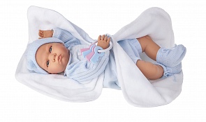 Интерактивная кукла Берта в голубом, озвученная, 52 см. (Antonio Juan Munecas, 1950B)